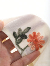 DAZY Embroidered V-Neck Short Puff Sleeve Waist-Hugging Women Blouse